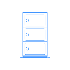 Furniture Side Tables Componibili Storage Unit Tracing Svg Vector, Free Vectors File
